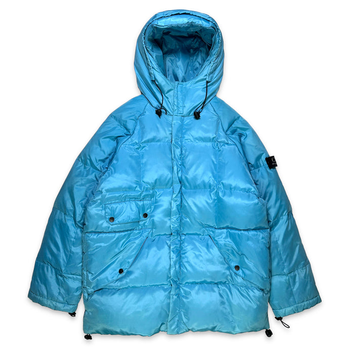1990's CP Company Marina Blue Piuma Doca Puffer Jacket - Medium