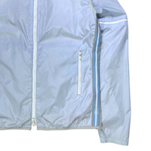 Carica l&#39;immagine nel visualizzatore di Gallery, SS00&#39; Prada Sport Baby Blue Hooded Semi-Transparent Back Transformable Jacket - Womens 6-8