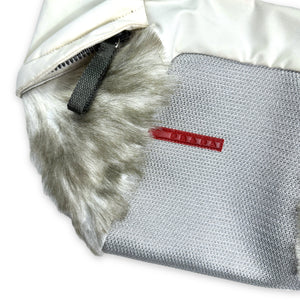 Early 2000's Prada Sport Hang Bag with Fur Detailing
