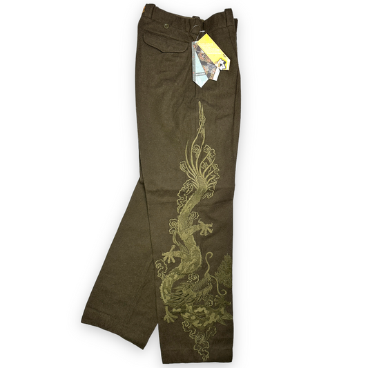 Pantalon d’officier recyclé Maharishi Tonal Dragon du début des années 00 - Taille 30 »