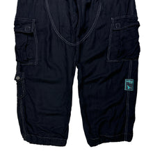 Load image into Gallery viewer, Early 2000&#39;s Maharishi Jet Black Contrast Stitch Cargo Pant - Extra Large