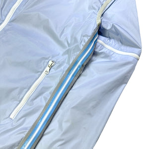 SS00' プラダ スポーツ ベビー ブルー フード付き半透明バック変形ジャケット - レディース 6-8
