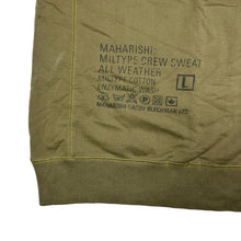 Load image into Gallery viewer, Early 2000&#39;s Maharishi Khaki Military Type Crewneck - Medium / Large