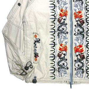 Chemise zippée Maharishi brodée 'Sno Tour' de la fin des années 1990 - Moyenne / Grande