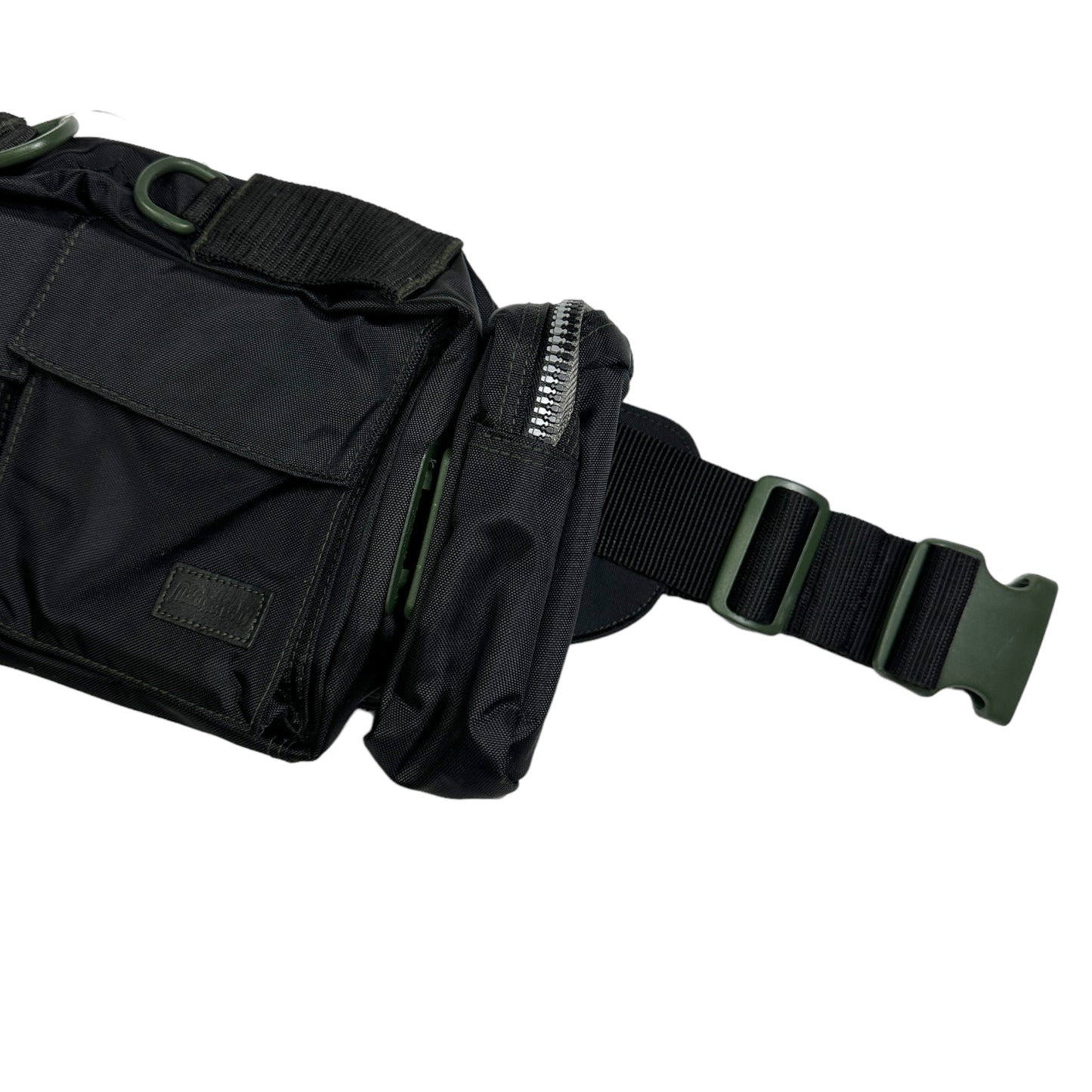 Sac à bandoulière/ceinture Maharishi Jet Black Utility de la fin des années 90