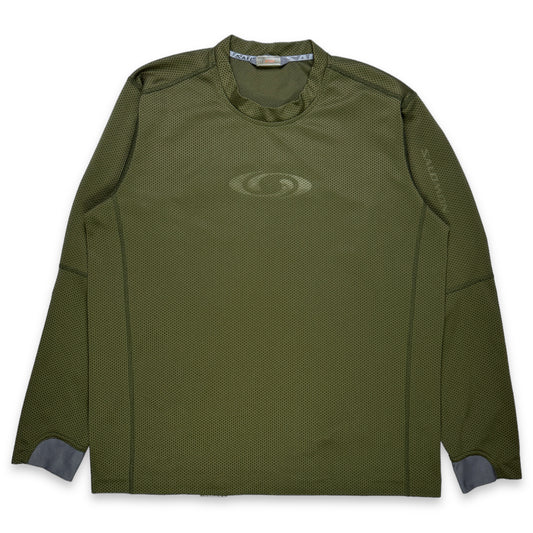 Début des années 2000 Salomon Rembourré Mesh Membrane Technical Crewneck - Extra Large