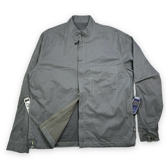 Chemise Maharishi Darted Elbow Mao de la fin des années 1990 - Extra Large