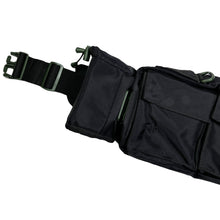 Carica l&#39;immagine nel visualizzatore di Gallery, Late 90&#39;s Maharishi Jet Black Utility Cross Body/Belt Bag