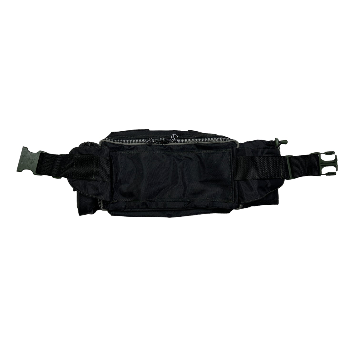 Sac à bandoulière/ceinture Maharishi Jet Black Utility de la fin des années 90