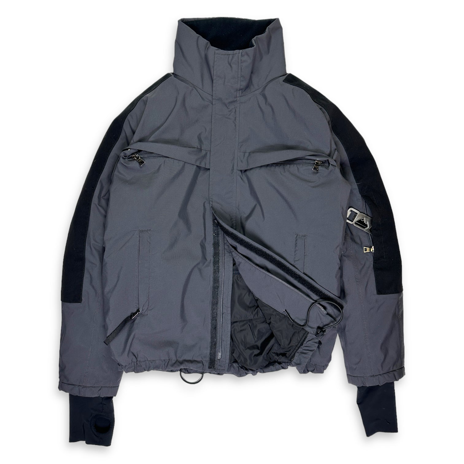 Prada Sport Luna Rossa Grey/Black Gore-Tex Skii Jacket - Medium