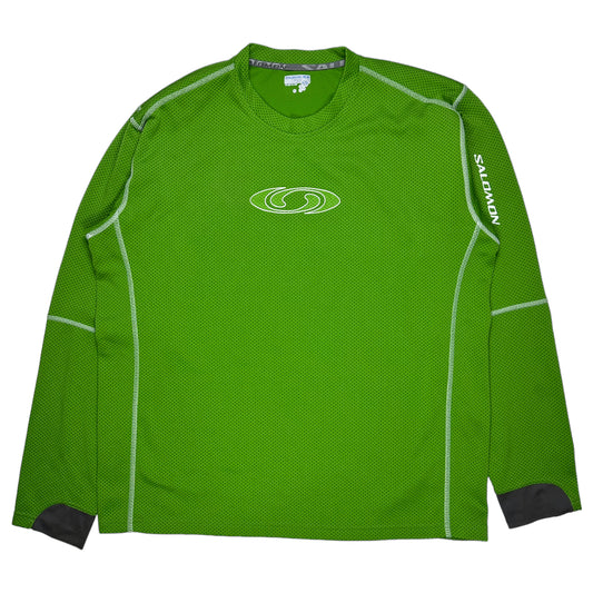 Début des années 2000 Salomon Rembourré Mesh Membrane Technical Crewneck - Extra Large