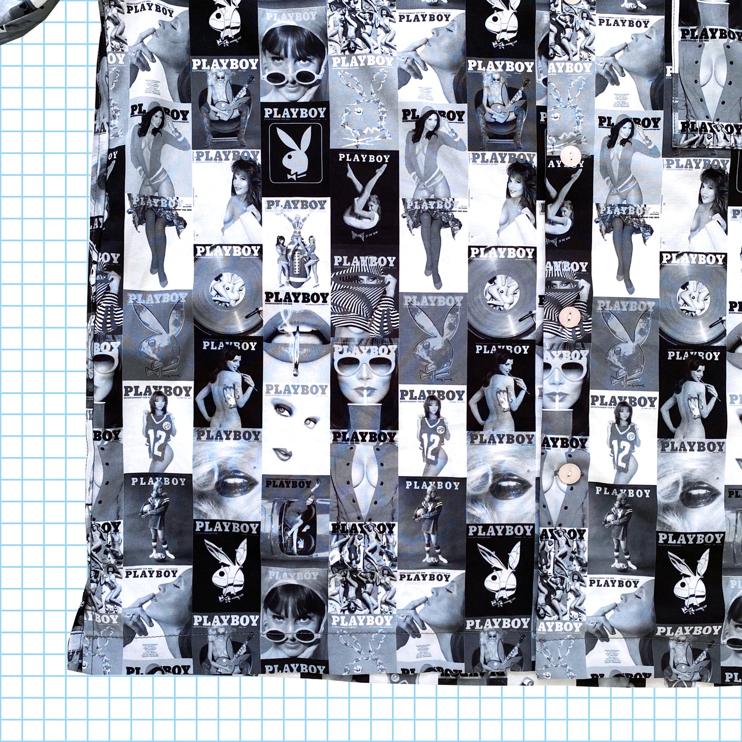 Chemise de collage de couverture de magazine Playboy