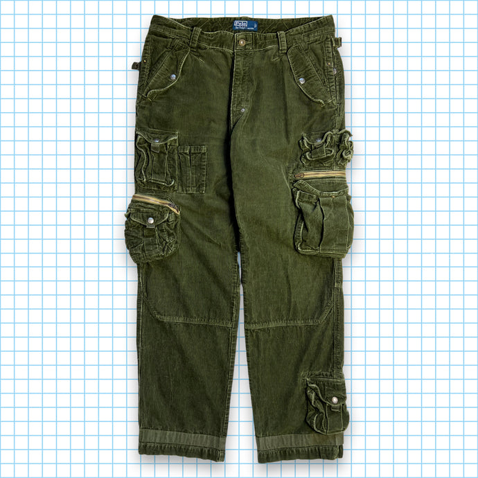 Pantalon en cordon multi-poches Polo Ralph Lauren des années 00 - Taille 32