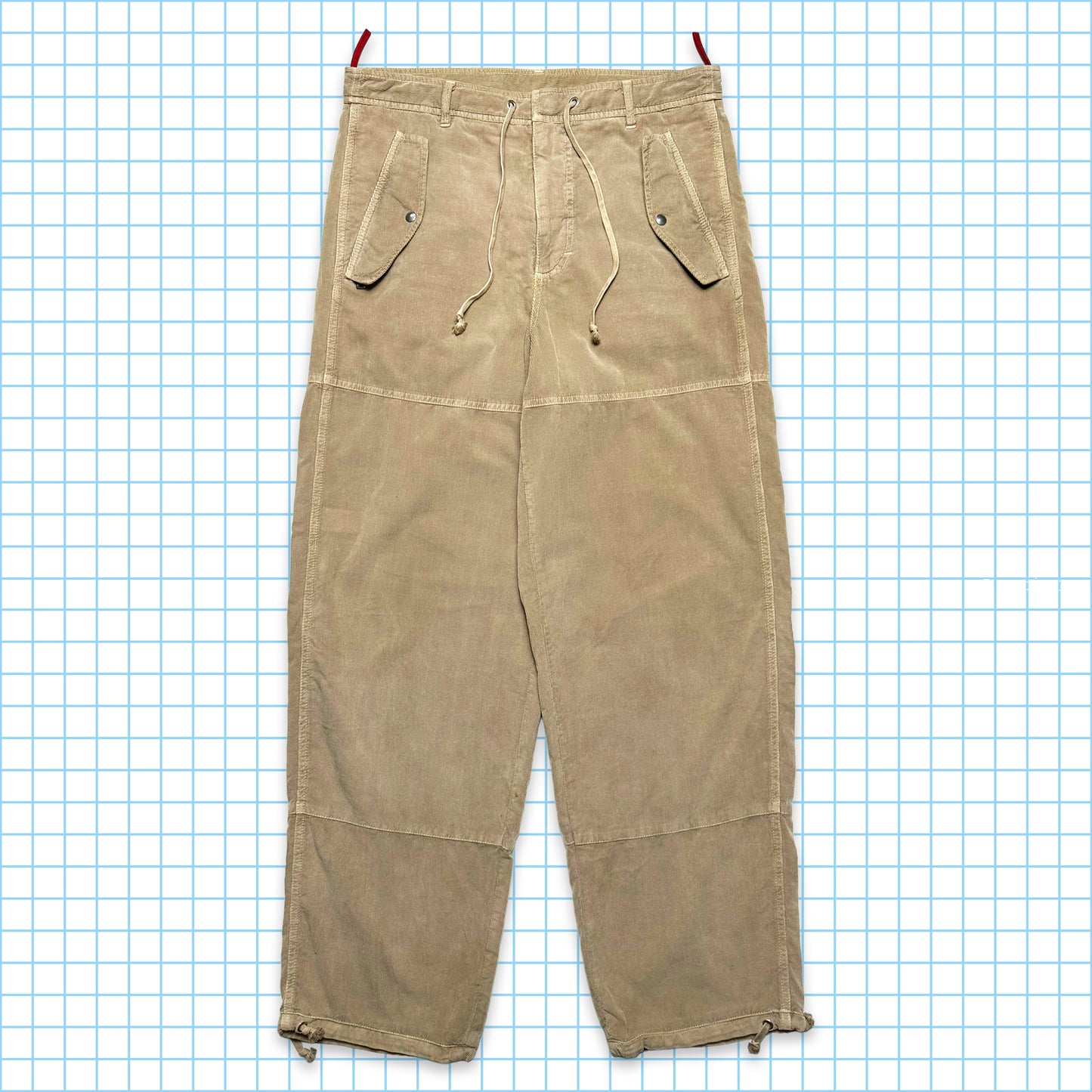 Pantalon baggy en cordon pour bébé beige clair Prada - Taille 32"
