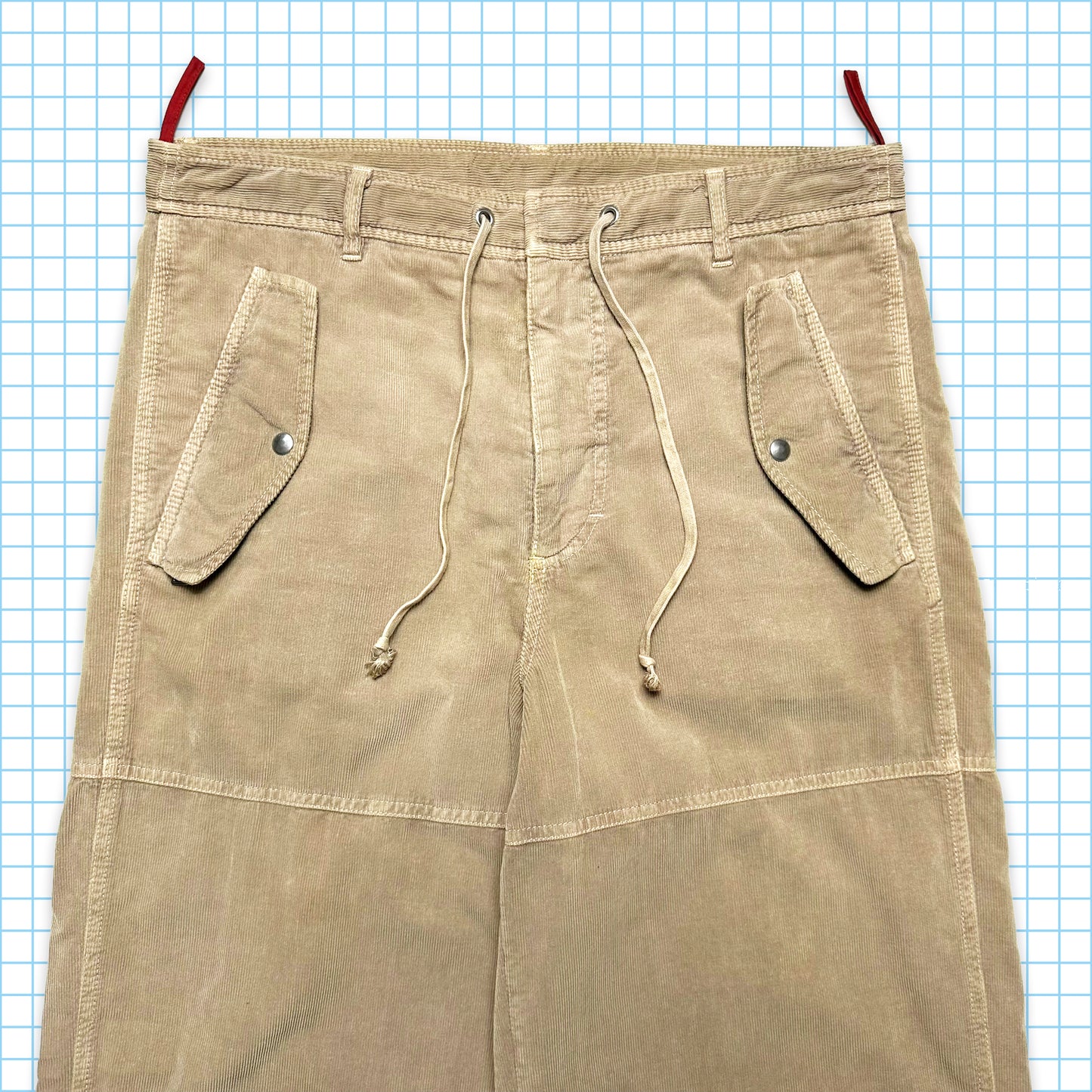 Pantalon baggy en cordon pour bébé beige clair Prada - Taille 32"