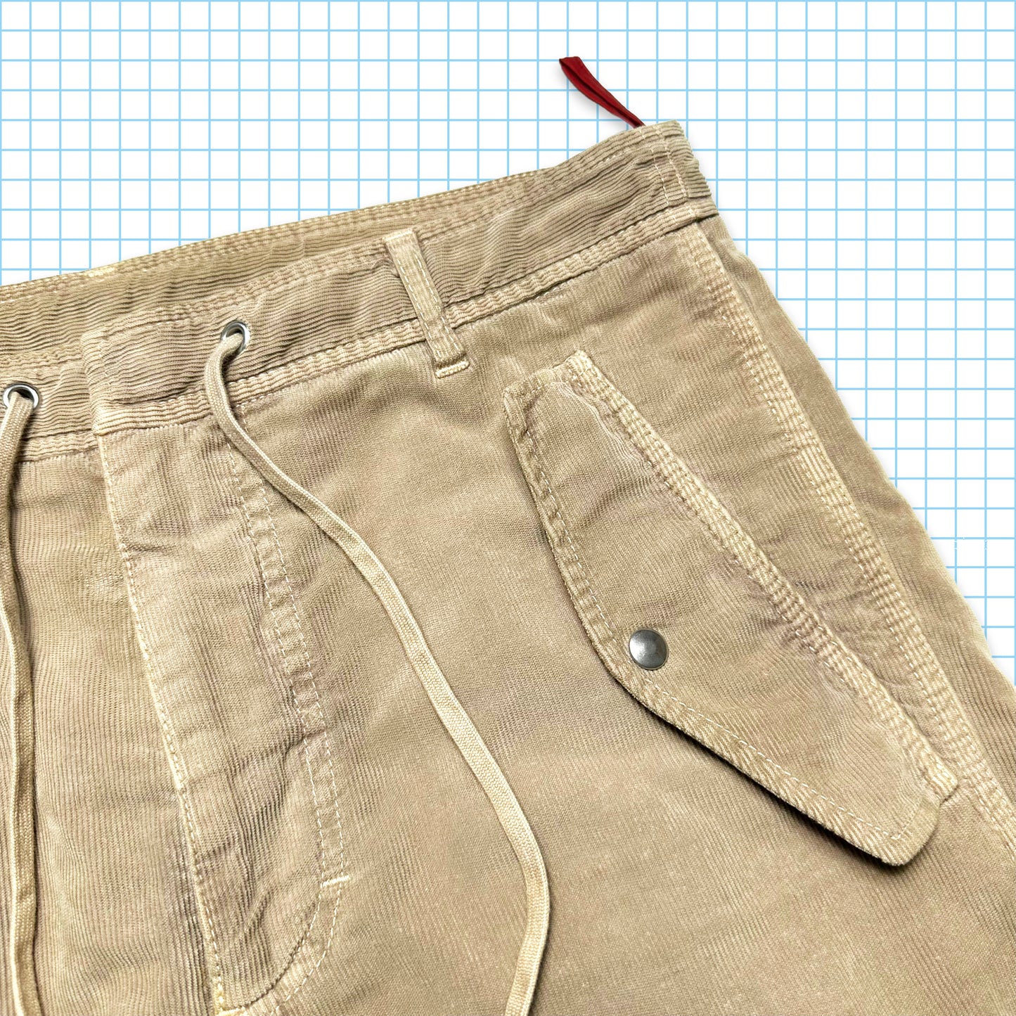 Pantalon baggy en cordon pour bébé beige clair Prada - Taille 32"