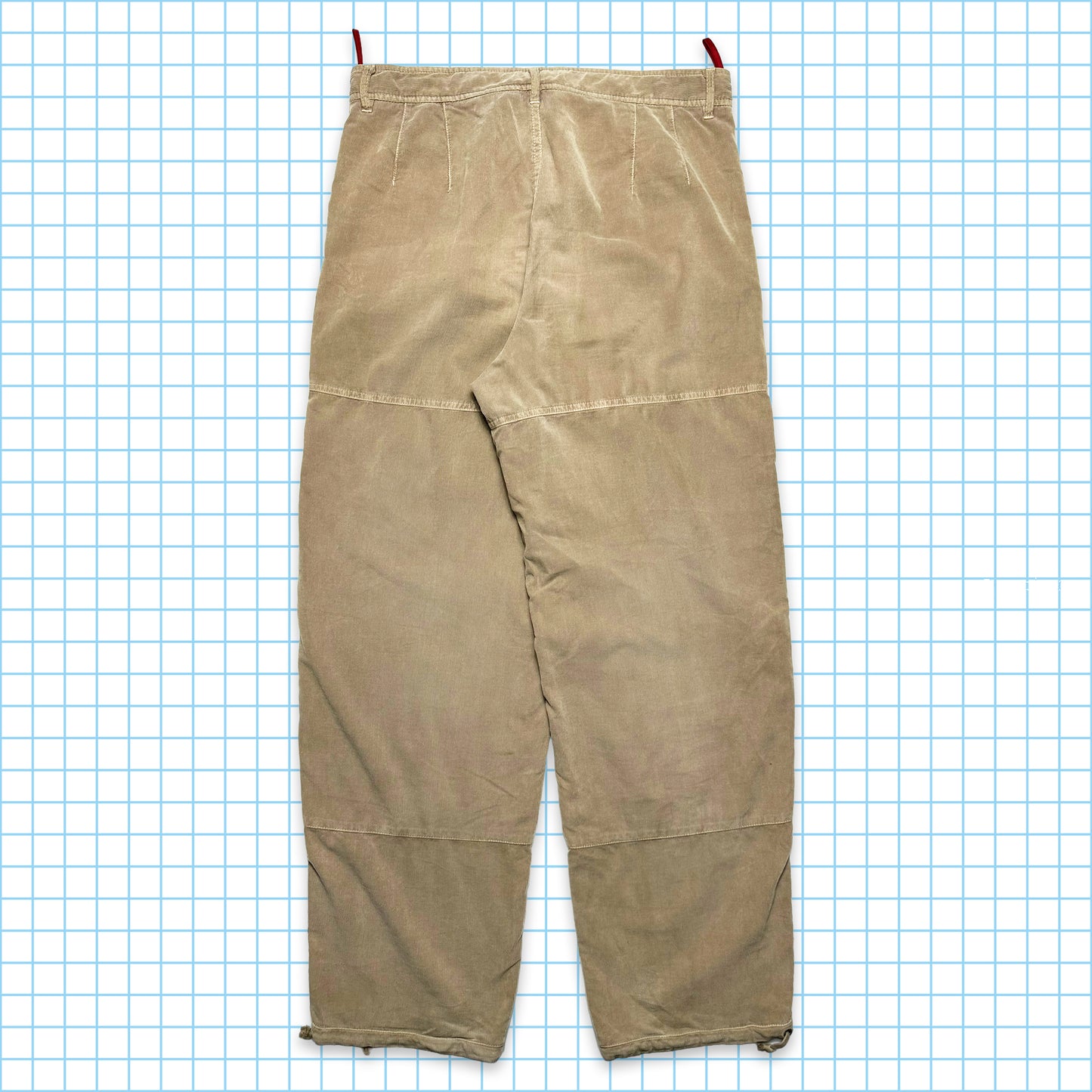 Pantalon baggy en cordon pour bébé beige clair Prada - Taille 32"