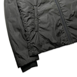 Prada Black Tab Stealth Black Nylon Padded Jacket - Medium / Large