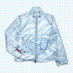 Prada Sport SS99' Baby Blue Semi-Transparent Track Jacket - Small / Medium