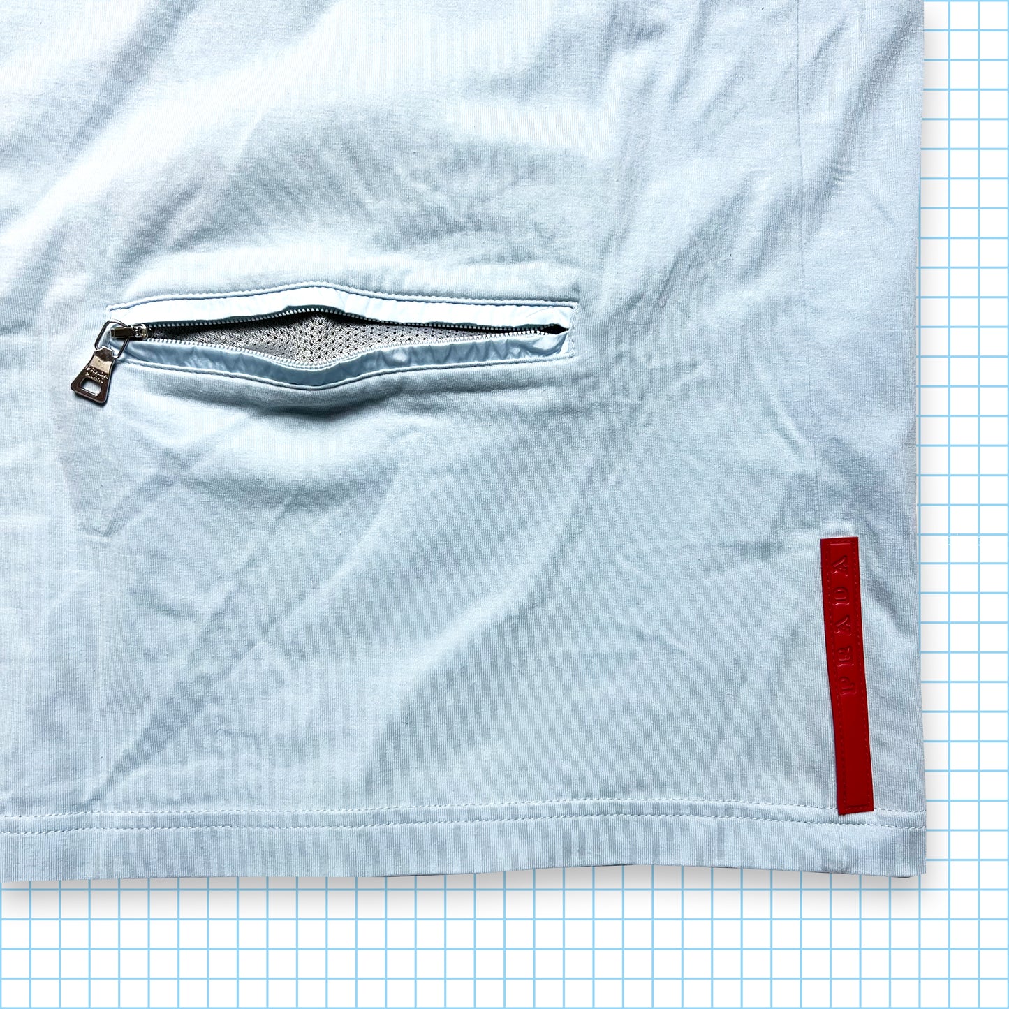 Vintage Prada Sport Baby Blue Longsleeve - Medium