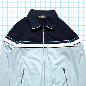 Prada Sport Split Panel Baby Blue/Navy Track Jacket - Medium