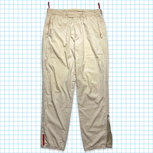 Prada Pantalon réglable beige clair - Taille 32"