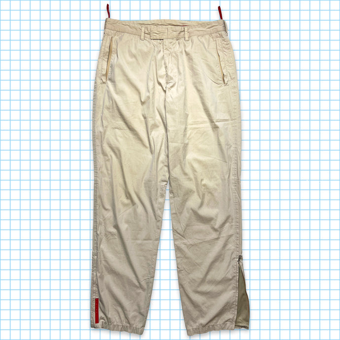 Prada Pantalon réglable beige clair - Taille 32