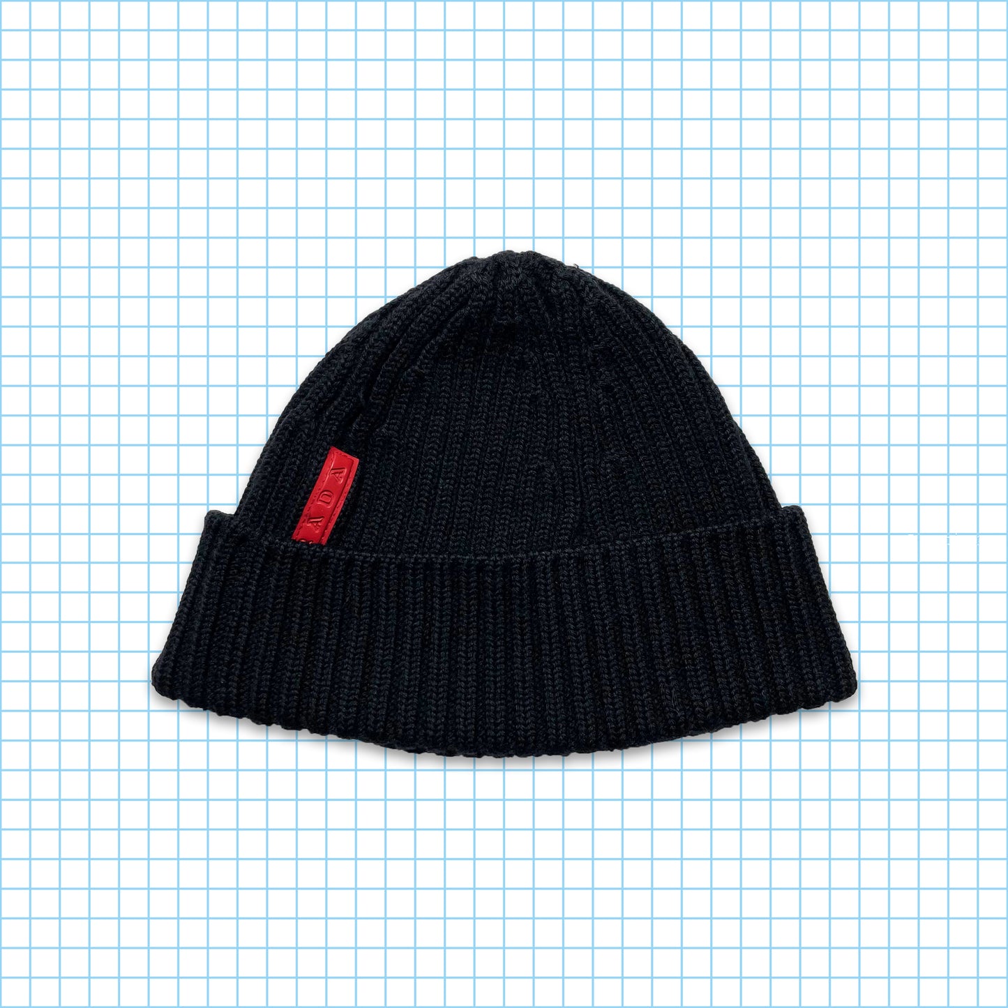 Vintage Prada Sport Black Knitted Beanie