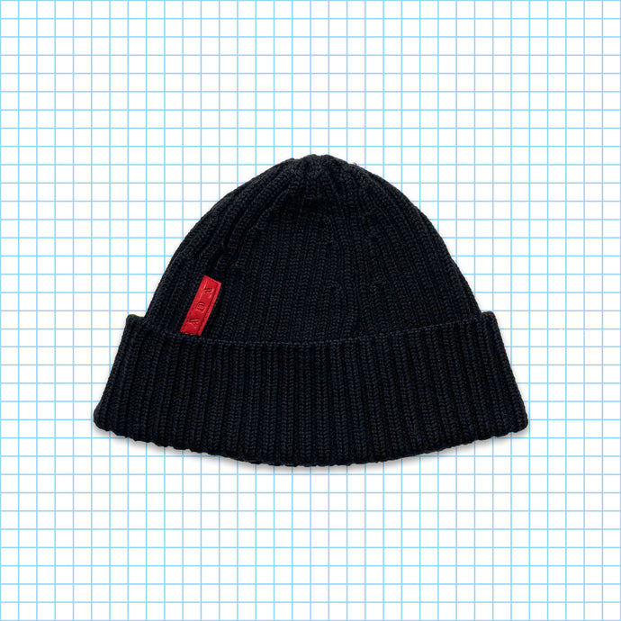 Vintage Prada Sport Black Knitted Beanie