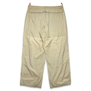 Pantalon large beige Prada Sport - Taille 34"