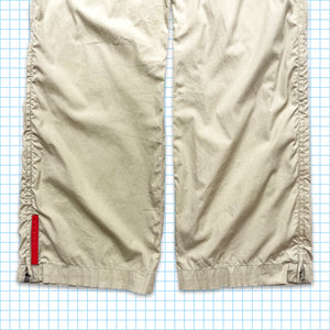 Vintage Prada Sport Light Weight Beige Trousers - 30" Waist
