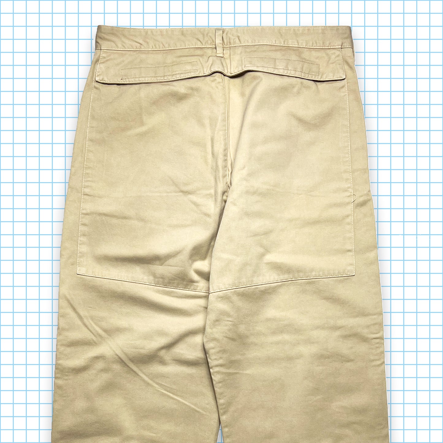 Vintage Prada Sport Beige Double Knee Trousers - 30" Waist