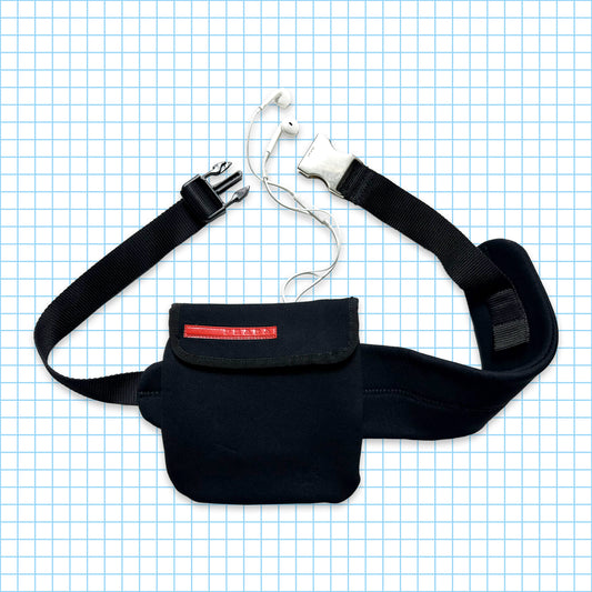 Sac banane réglable Prada Sport Jet Black