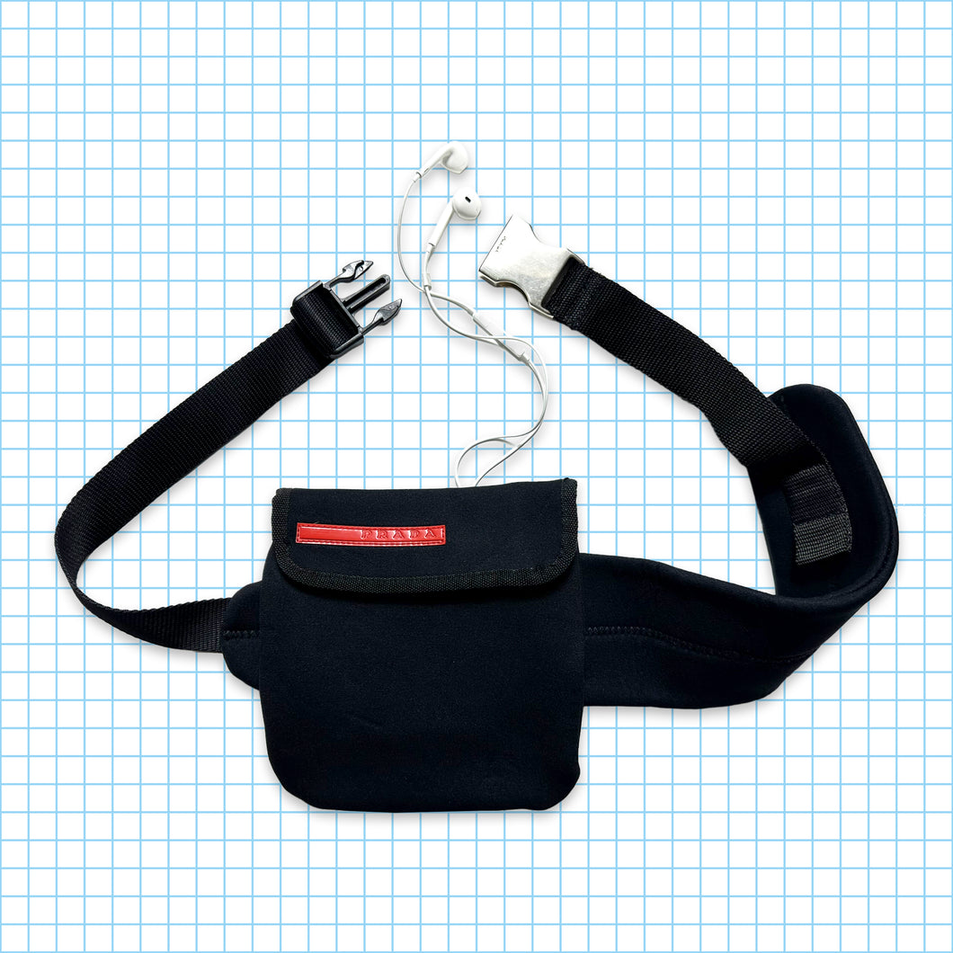 Prada Sport Jet Black Adjustable Belt Bag