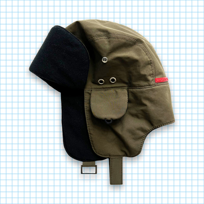 Vintage Prada Sport Khaki Flight Hat