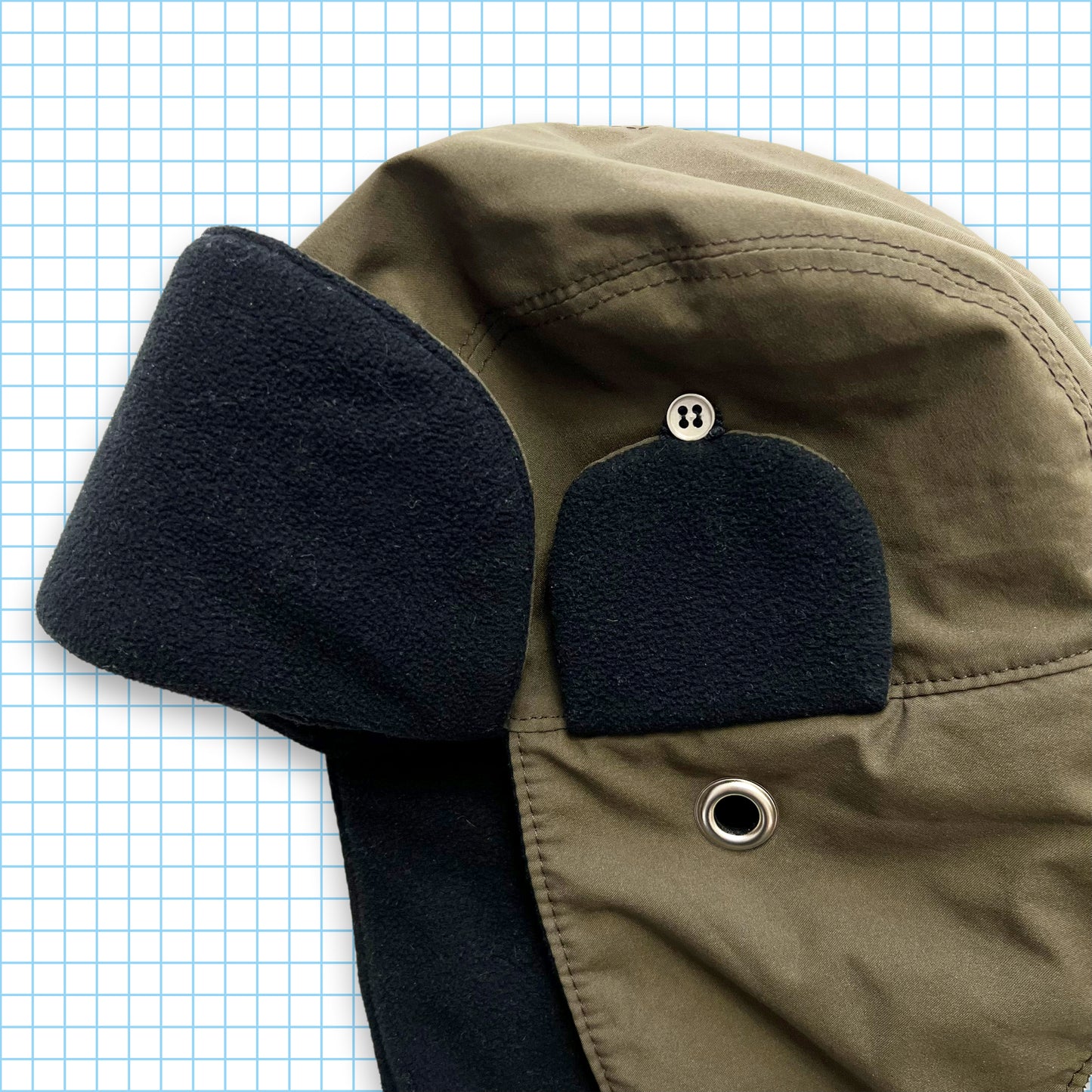 Vintage Prada Sport Khaki Flight Hat