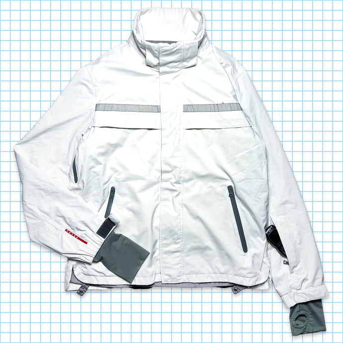 Prada Pure White Technical Ski Jacket - Extra Large
