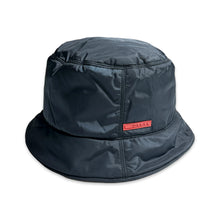 Load image into Gallery viewer, Prada Sport Jet Black Nylon Bucket Hat