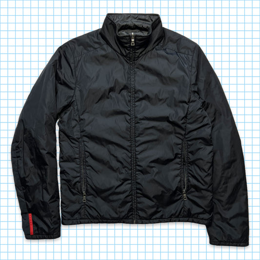 Veste Réversible Prada Sport Noir/Gris Ardoise - Petit / Moyen