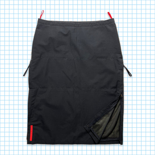 Prada Sport Jet Black Jupe cargo avec poche - Femme 8/10