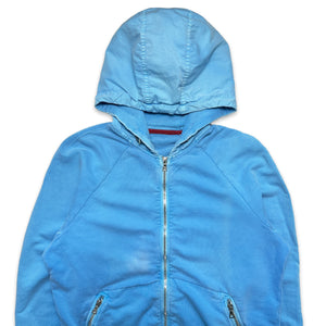 Prada Sport Bright Blue Zipped Hoodie - Medium
