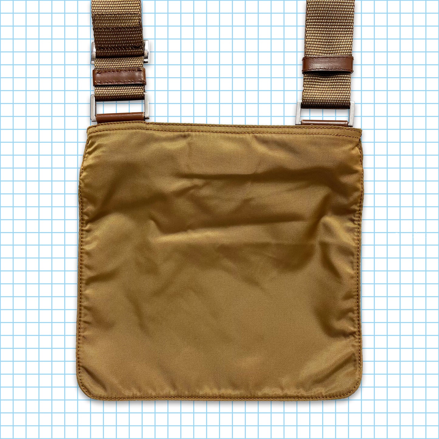 Vintage Prada Milano Bronze Tonal Side Bag