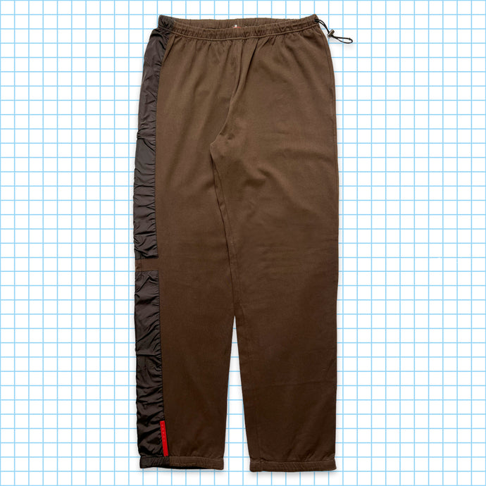 Pantalon de jogging Prada Sport marron chocolat - Taille 28-32