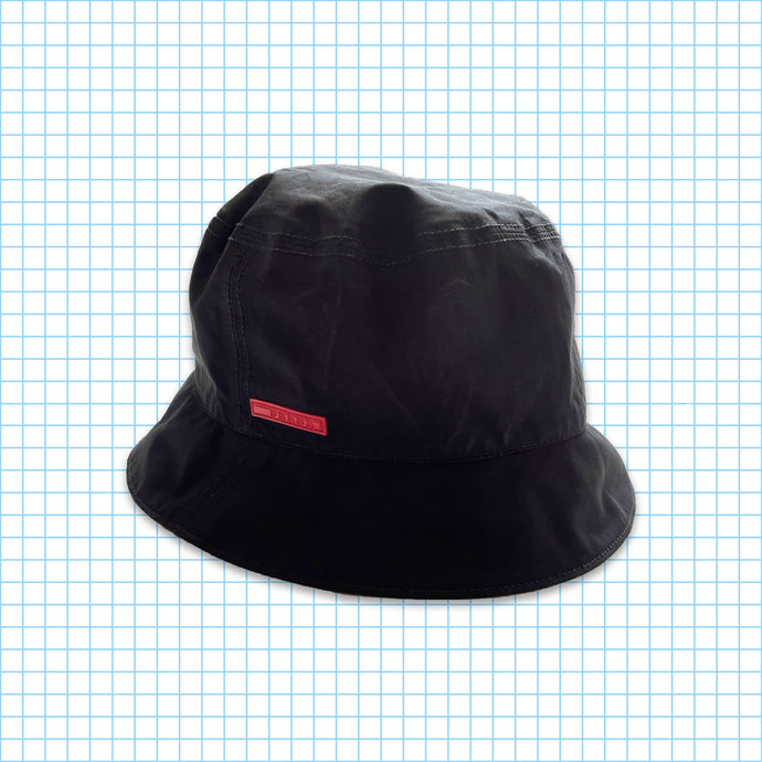 vintage Prada Sport Chapeau Seau Noir