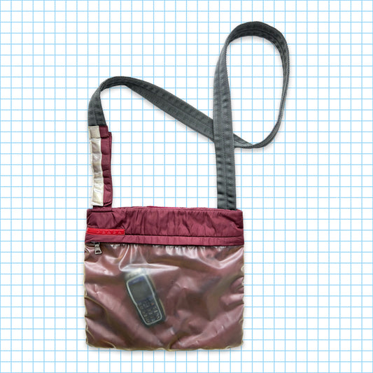 Sac bandoulière Prada Sport bordeaux SS99'