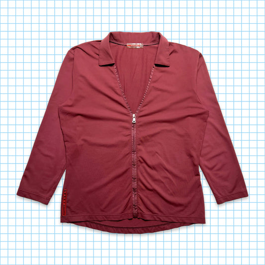Prada Sport Haut à col en V bordeaux - Femmes 6-8