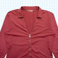 Load image into Gallery viewer, Prada Sport Burgundy Collared V Neck Top - Womens 6-8