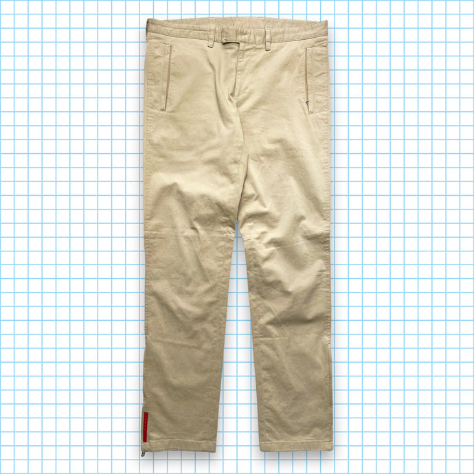 Prada Sport Beige Cotton Pant - 32-34