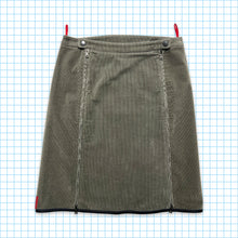 Load image into Gallery viewer, Prada Sport Smoke Grey Cord Skirt - Womens 8/10