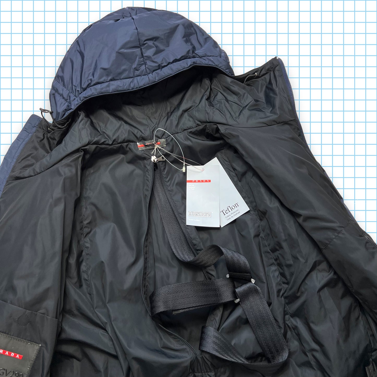 Prada Sport 2in1 Technical Padded Nylon Jacket/Tri-Harness Bag